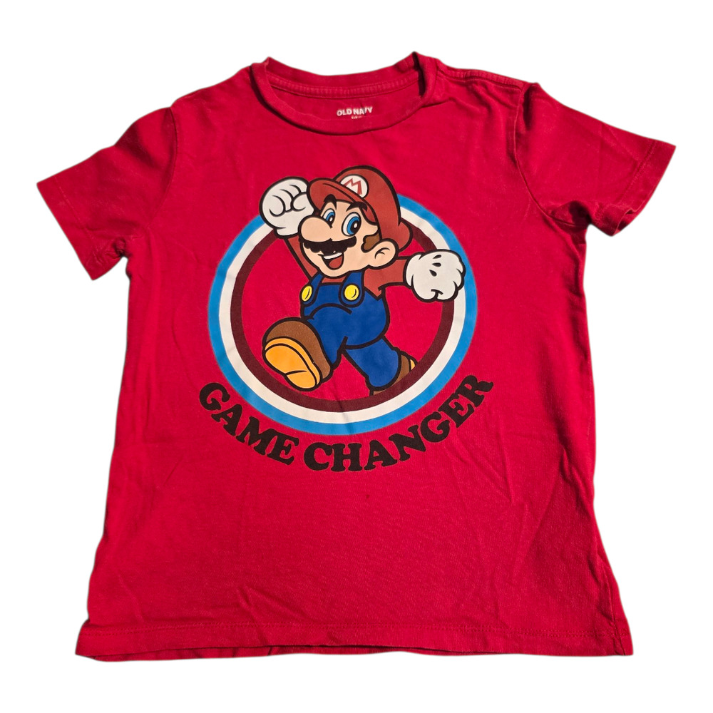 Old Navy Super Mario "Game Changer" Short Sleeve Shirt Small